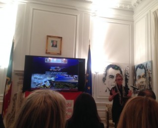 Un momento della conferenza al Consolato Italiano di New York