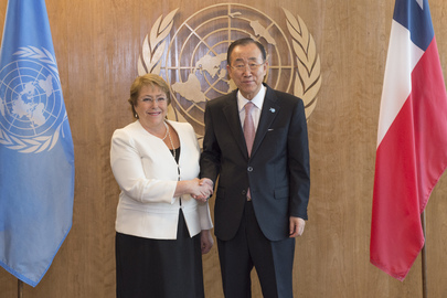 Ban Ki moon Michelle Bachelet