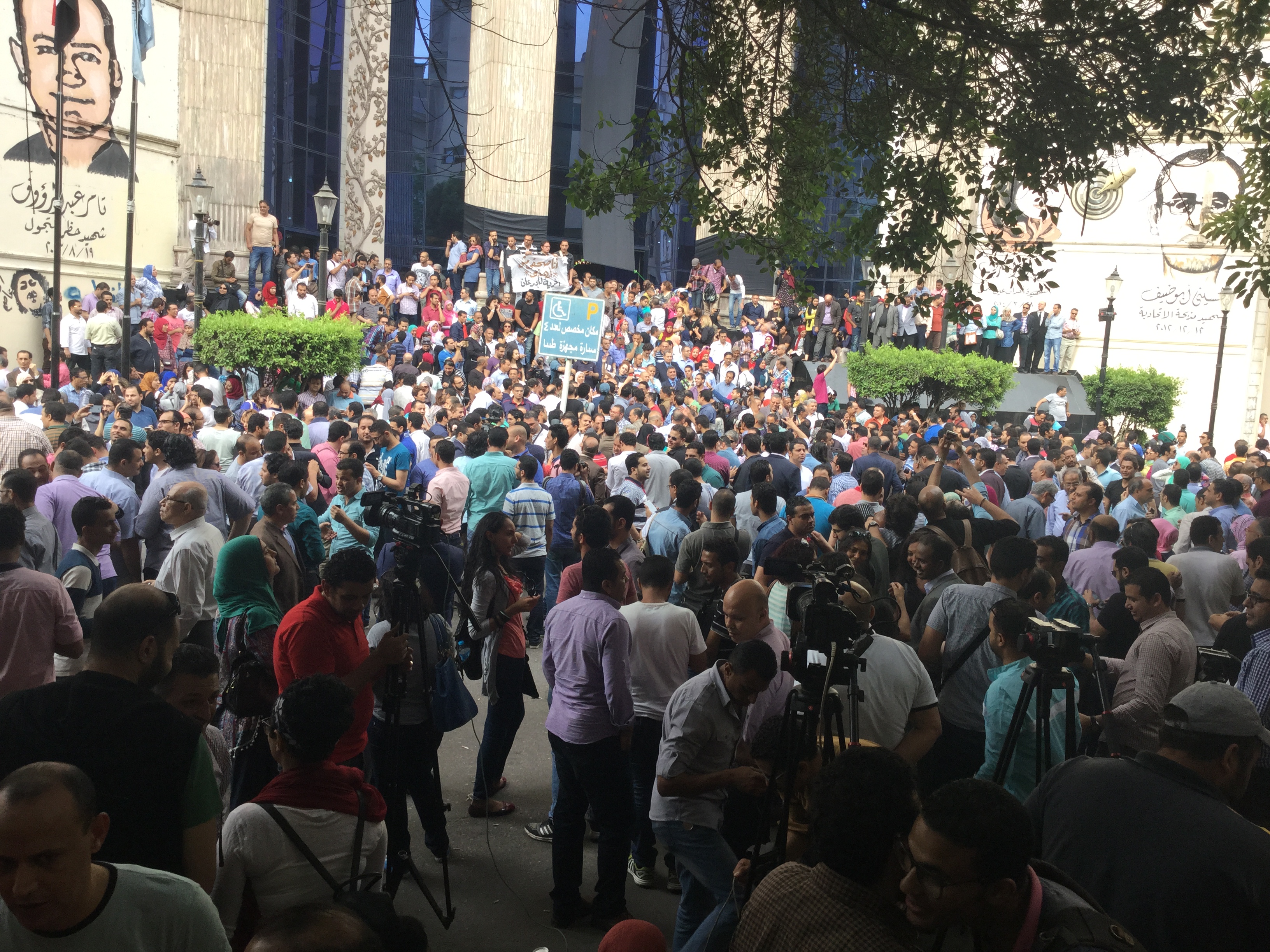 egypt journalists protest
