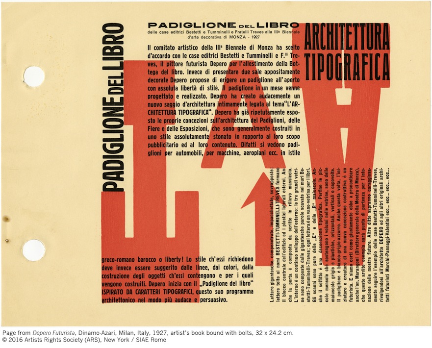 depero futurista bolted book