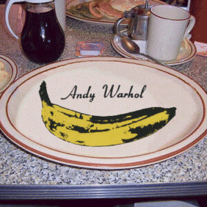 Banana di Andy Warhol su piatto