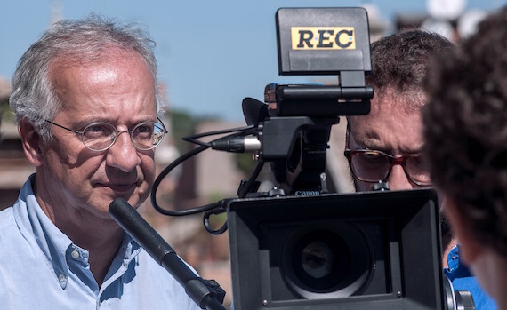 13/09/2014 Roma, set del film Bambini in Italia regia di Walter Veltroni