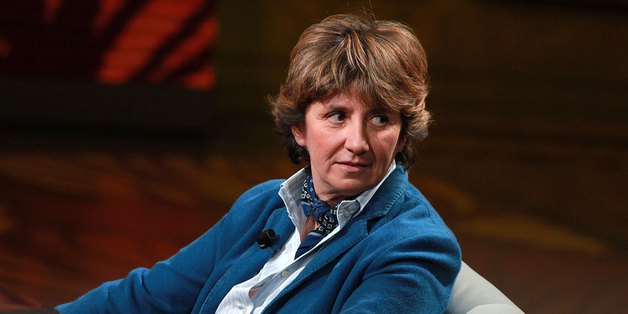 Paola Mastracola, scrittrice, durante la trasmissione televisiva Che Tempo che Fa