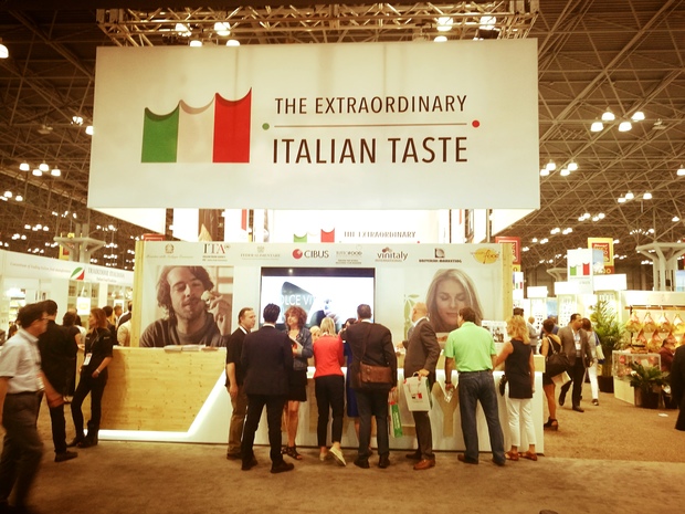 L'ingresso del padiglione italiano al Summer Fancy Food Show di New York