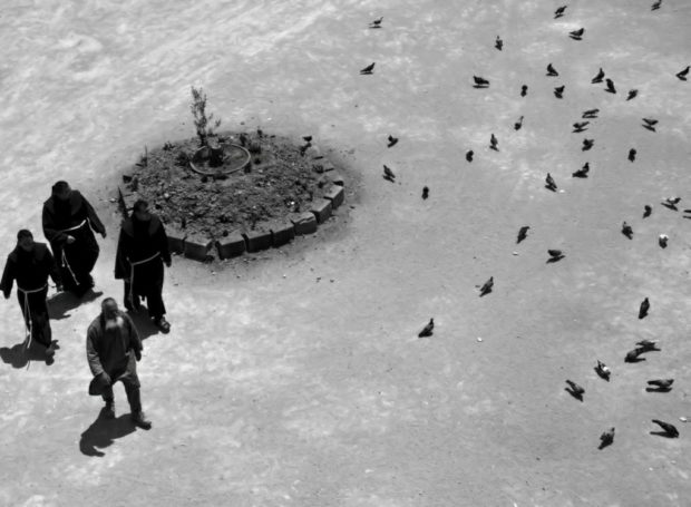 The Brothers who walk inside the mission (Ph. Giacomo Palermo)