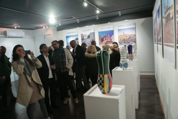 Inaugurazione della mostra all'istituto di cultura italiana