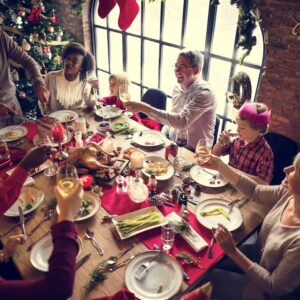 Family Together Christmas Celebration Concept