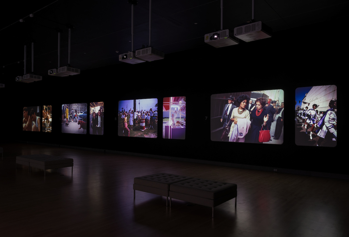 Garry Winogrand:Color Installation view, Garry Winogrand: Color, May 3, 2019 - December 8, 2019. Brooklyn Museum. (Photo: Jonathan Dorado)