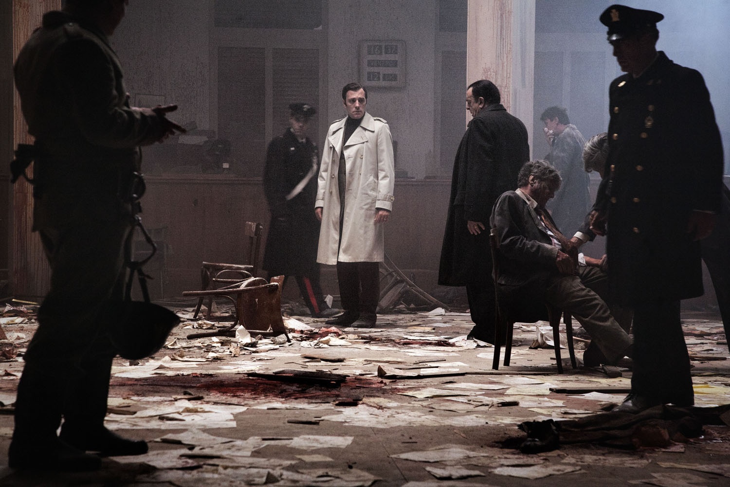 Una scena del film Romanzo di una strage