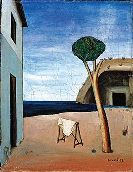 Un poema pieno di spazio e di sogno: Paesaggi di Carlo Carrà Carlo Carrà “Pino sul mare”,1921 olio su tela, cm 68 x 52 (Collezione privata)