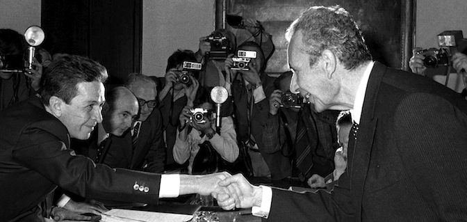 Enrico Berlinguer con Aldo Moro