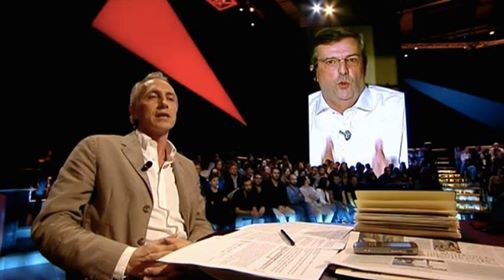 Tranfa e Travaglio: dimissioni incrociate tra meditazioni e porcate Marco Travaglio durante lo scontro con Claudio Burlando