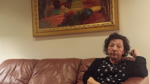 La signora D'Orio nello studio dell'avvocato GIordano