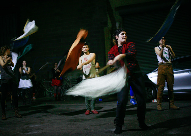 Carnevale New Orleans La Eris Band per le strade di Flauburg Marigny. Foto: Gisella Sorrentino