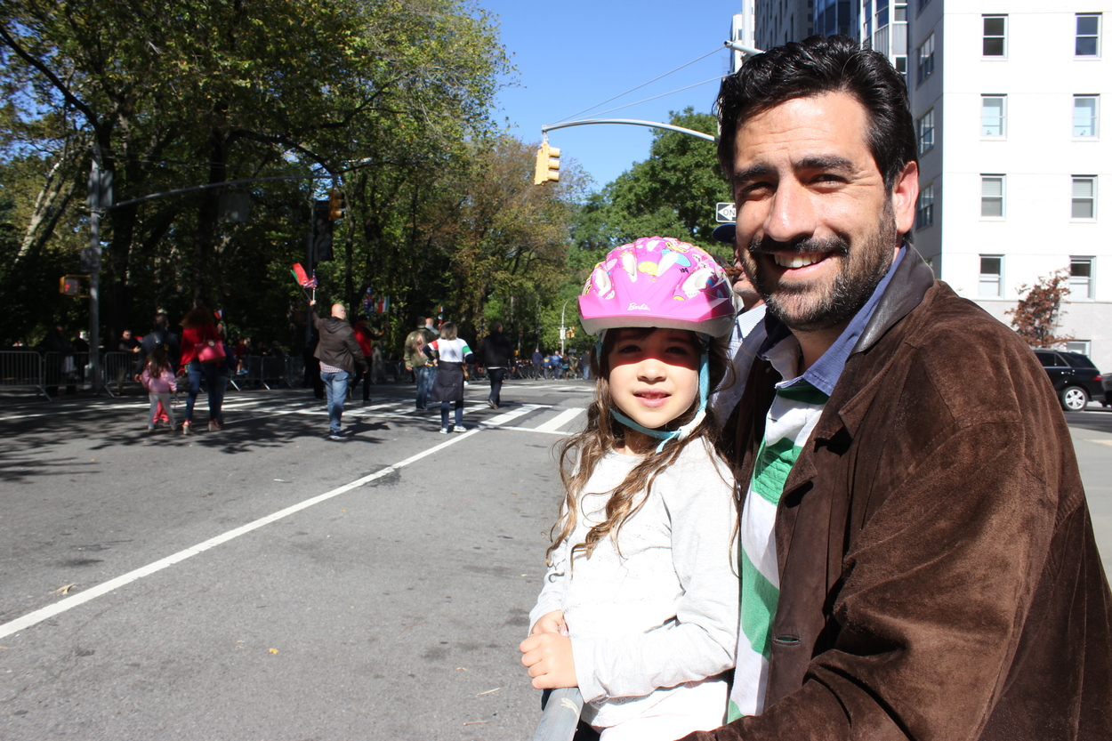 Daniela (left) and her dad Adrés (right):