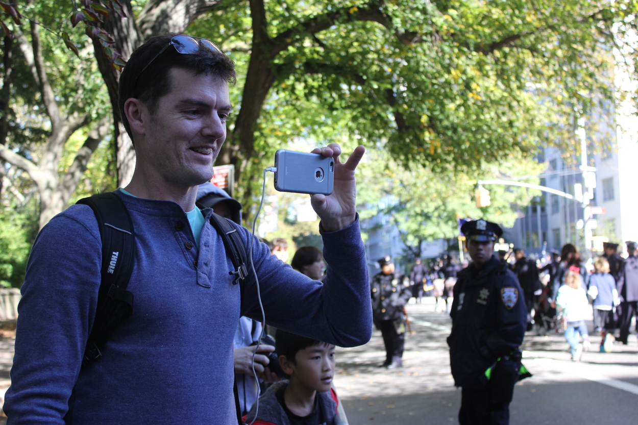 Jurgen. “I’m from South Africa and I’m on a trip in New York. I figured when in New York, do what New Yorkers do and Google said this was going on today.”