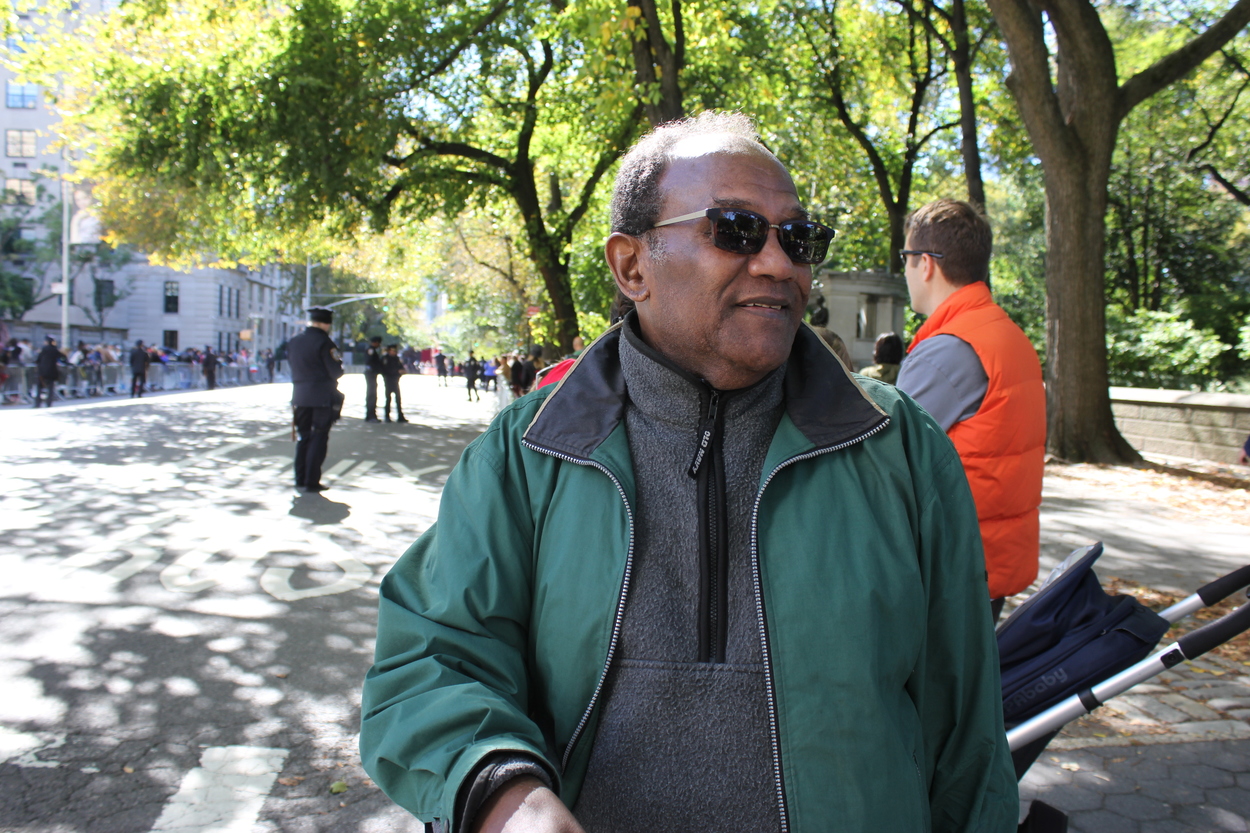 Rafael: “I’m Porto Rican. I like the history about Christopher Columbus so I come and participate. I’ve been coming for 17 years and usually there’s more music. I like all of the nationalities that come to celebrate. It’s nice.”