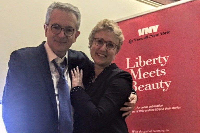 Stefano con Maria Galetta
