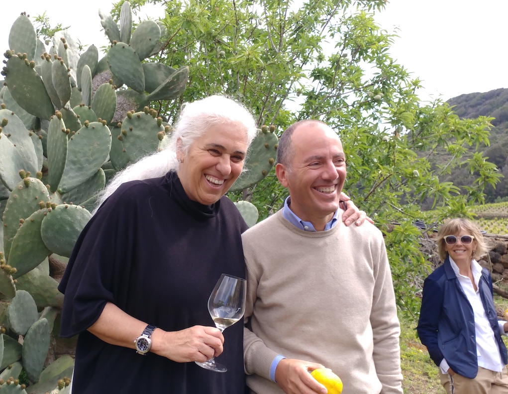 Giulia Pazienza Gelmetti, owner of Coste Ghirlanda, and Antonio Rallo, Family Owner of Donnafugata.