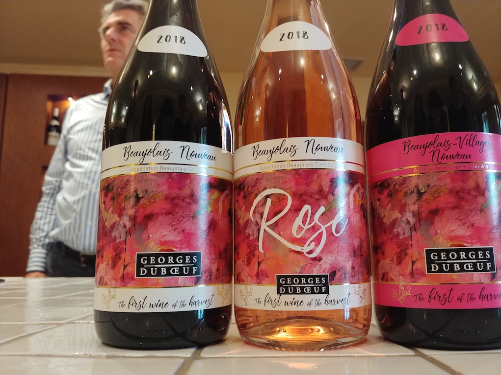 2018 Beaujolais Nouveau Labels SIDE NOTE That is not the 2018 wine in the bottles