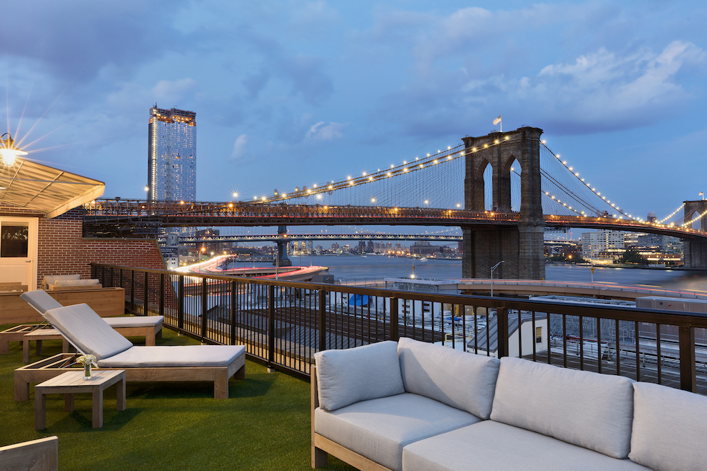 Outdoor Terrace, Night View.