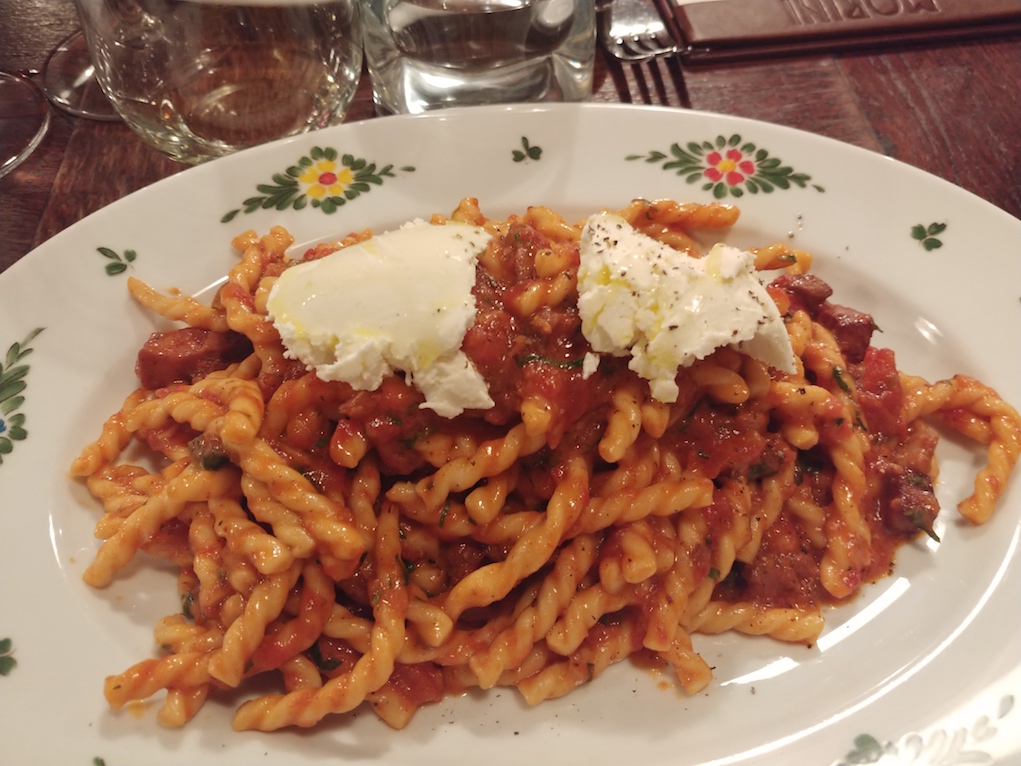 Fusilli Pasta at Osteria Morini