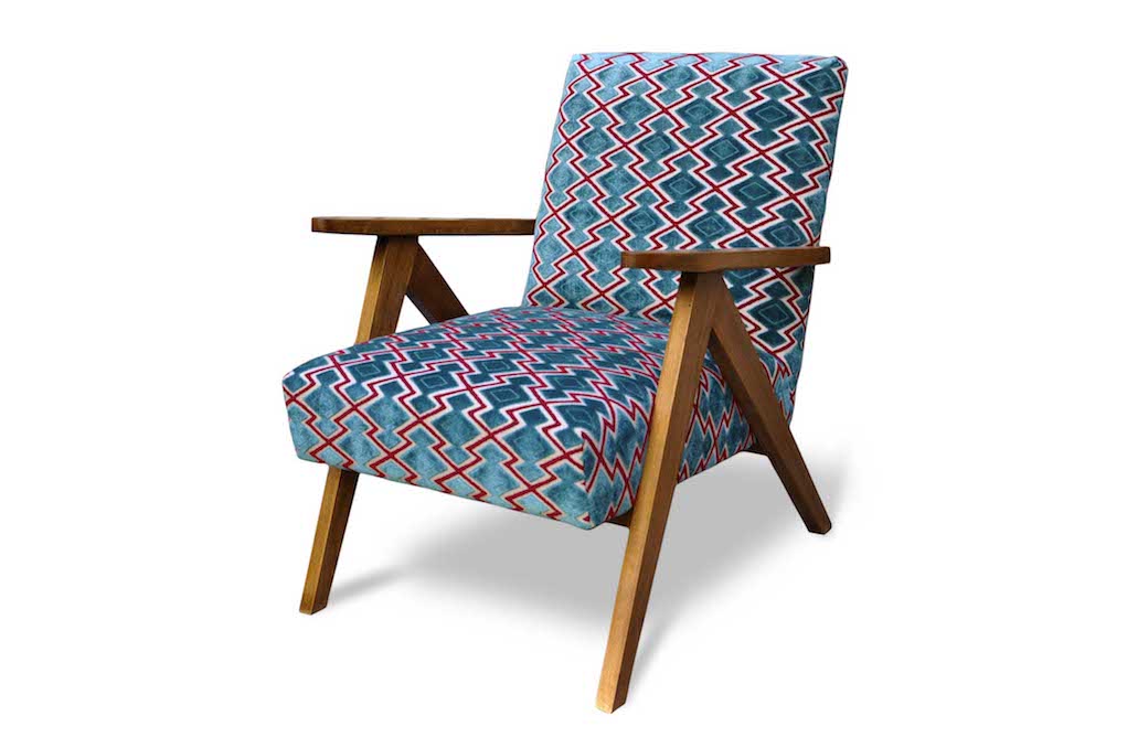 Atelier Caruso, WOW SMALL ARMCHAIR IN VELVET BOUCLÉ