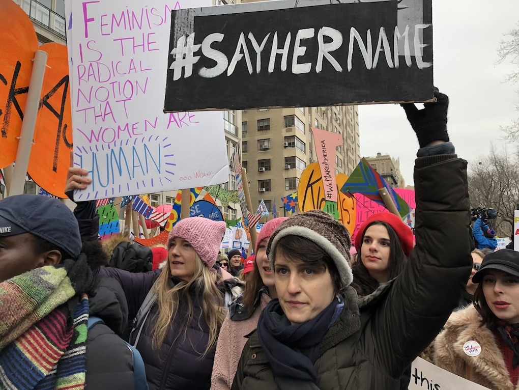 The anti-Trump march of women and GEN Z in New York in 2019 (Photo VNY)