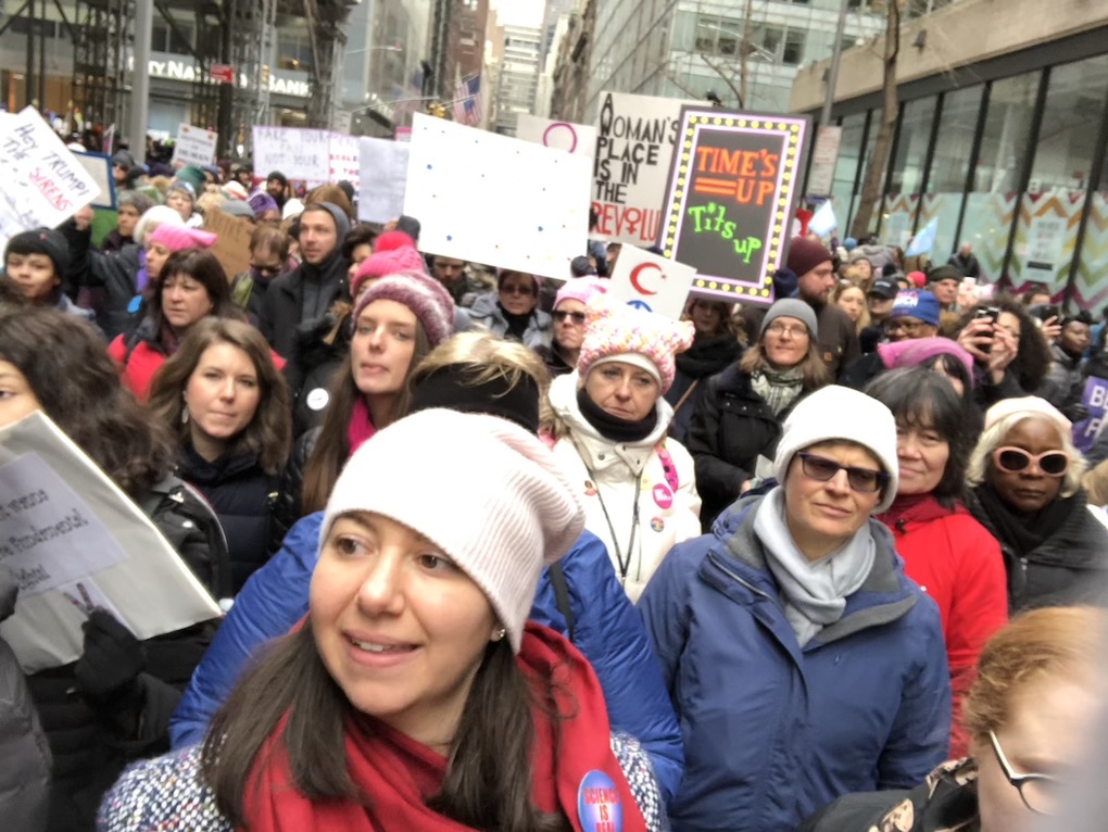 La marcia delle donne 2019 a New York.