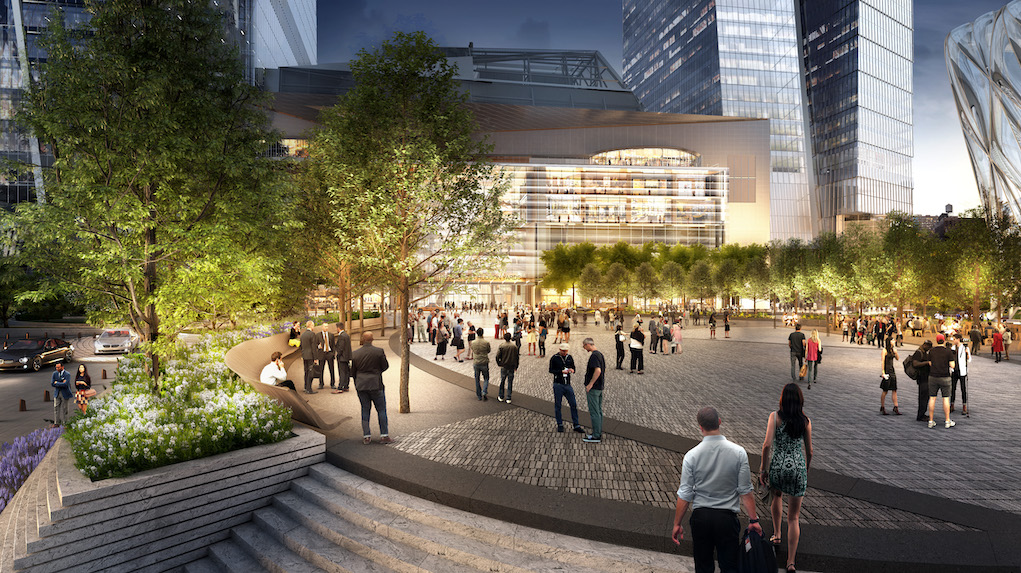 Hudson Yards Retail and Public Square. Courtesy of Related-Oxford
