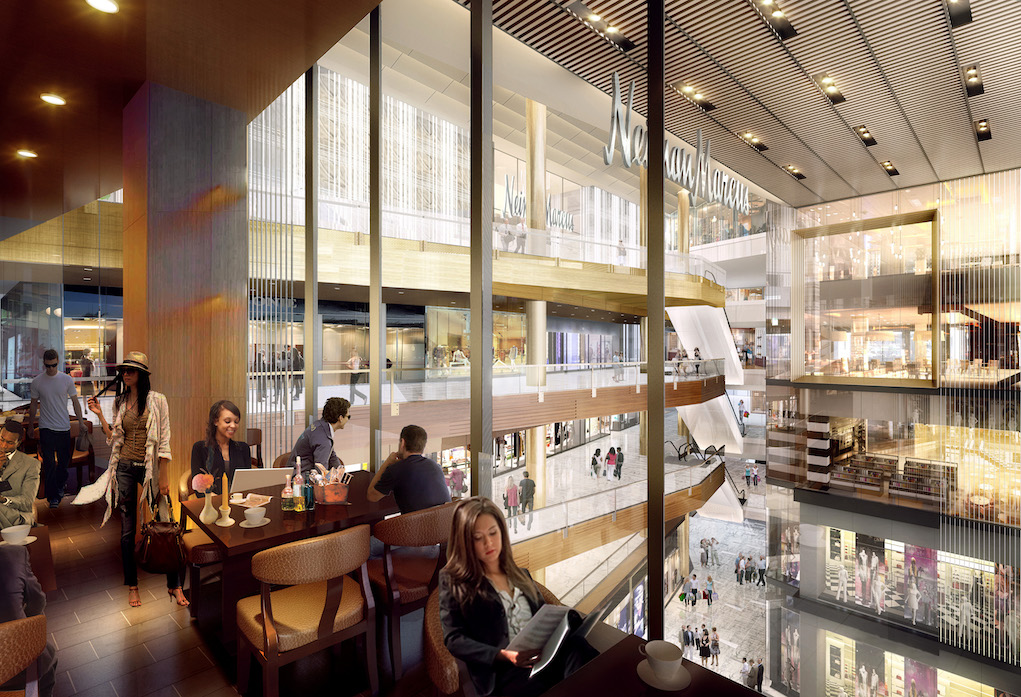 Restaurant View, The Shops at Hudson Yards. Courtesy of Related-Oxford