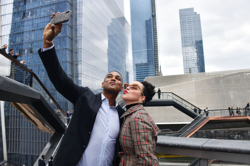 Hudson Yards, New York's Newest Neighborhood, Official Opening Event NEW YORK, NEW YORK - MARCH 15: Don Lemon and Debi Mazar attend Hudson Yards, New York's Newest Neighborhood, Official Opening Event on March 15, 2019 in New York City. (Photo by Clint Spaulding/Getty Images for Related)