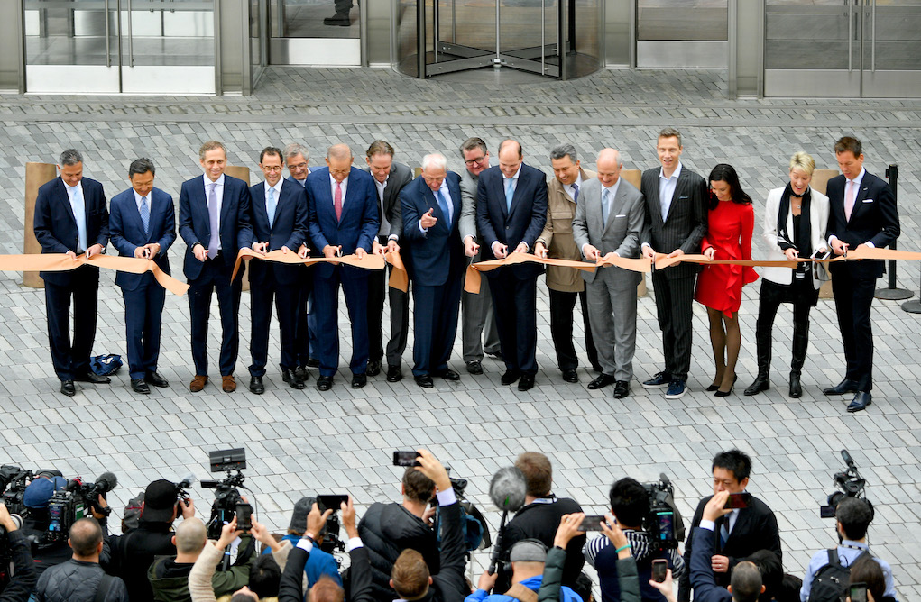 Hudson Yards, New York's Newest Neighborhood, Official Opening Event NEW YORK, NEW YORK - MARCH 15: Related Companies executives cut the ribbon at Hudson Yards, New York's Newest Neighborhood, Official Opening Event on March 15, 2019 in New York City. (Photo by Dia Dipasupil/Getty Images for Related)