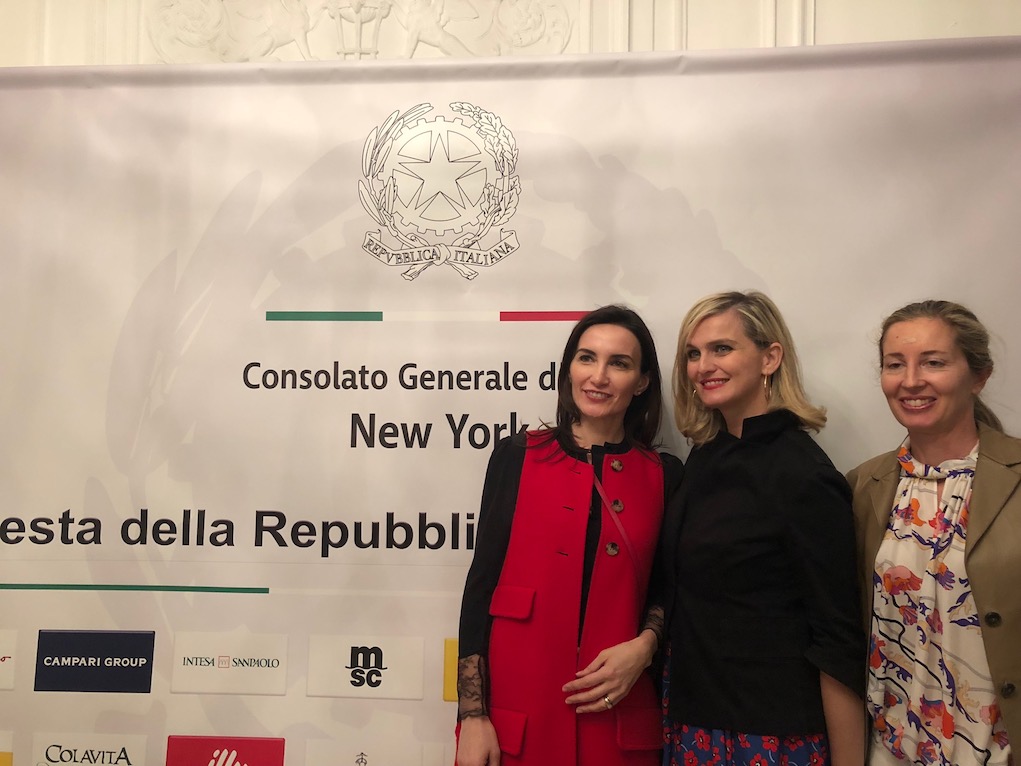Da sin. Eugenia Comini, Isabel Achaval Genuardi, Severa Imperiali