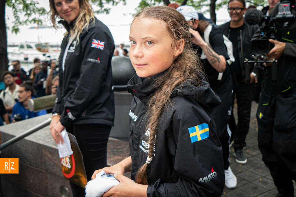 greta-thunberg-by-renato-zacchia Greta Thunberg all'arrivo a New York (Foto di Renato Zacchia)