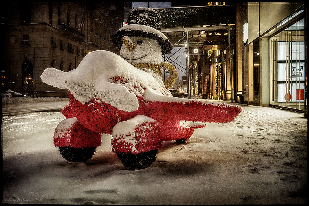 dicembre_5thave_neve_newyork_terrywsanders Dicembre 2020, New York, l'improvvisa tempesta di neve nel periodo natalizio (di Terry W. Sanders)