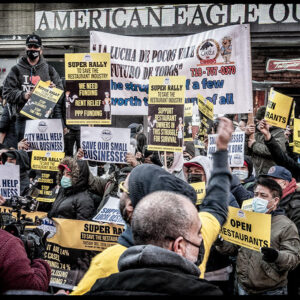 times-square-proteste-nyc-covid-cuomo-protests-restaurant-terry-w-sanders