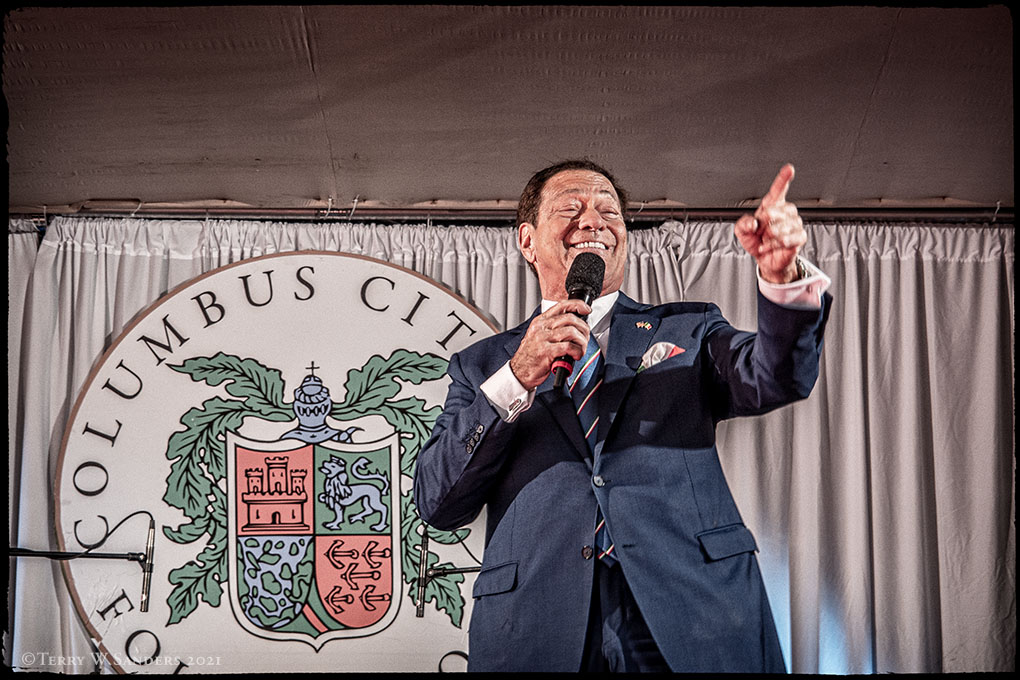 Joe Pispoco al Columbus Day Parade NYC 2021 (Foto di Terry W. Sanders)