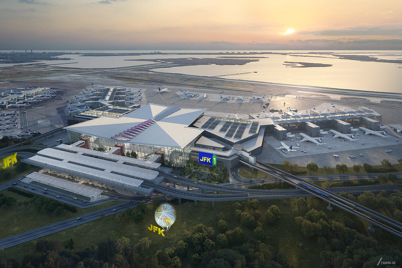JFK new terminal 1 (2) Visione aerea dell'aeroporto JFK dopo la ristrutturazione. (Foto/@AirlineFlyer)