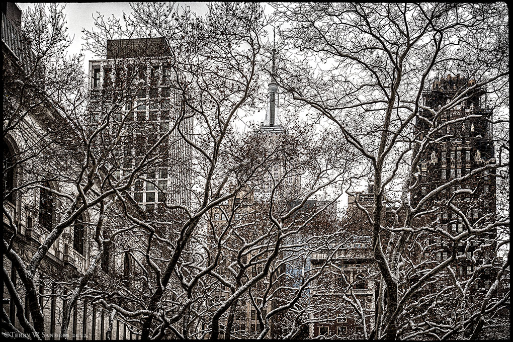 7 gennaio, 2022: Bryant Park, Manhattan (Foto Terry W. Sanders)