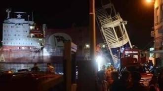 Genova, nave abbatte la torre piloti Sette morti e due persone disperse Indagato il comandante La torre di controllo distrutta dopo il tragico sinistro, foto ANSA