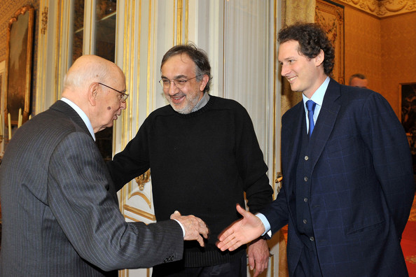 FIAT: Fatti Italia gli Affari Tuoi Il presidente Giorgio Napolitano, I'AD Fiat Sergio Marchionne e il Presidente Fiat John Elkann