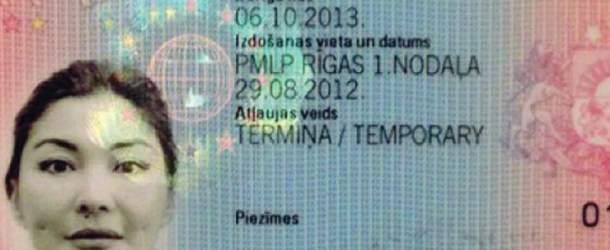 L'intrigo della vergogna Una immagine dei documenti di Alma Shalabayeva