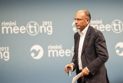 La politica non può essere religione Il Premier Enrico Letta al Meeting 2013 di CL a Rimini