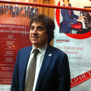 Il Presidente dei Cameristi della Scala Gianluca Scandola giovedì alla Carnagie Hall