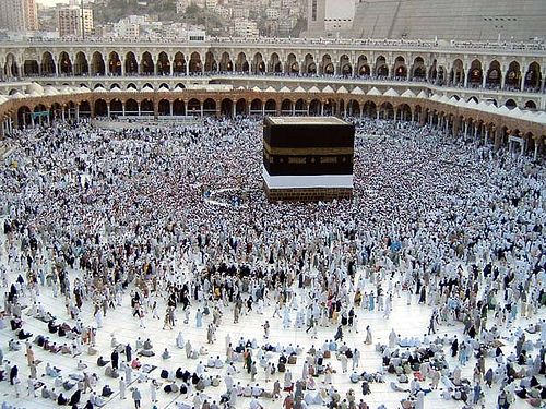Un'immagine del pellegrinaggio a La Mecca