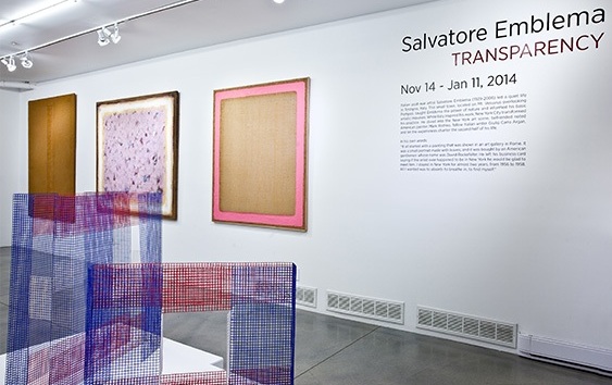Salvatore Emblema, trasparenza in mostra