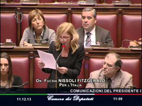 Legge stabilità: bisognava fare molto di più per gli italiani all'estero L'On. Fucsia FitzGerald Nissoli durante un intervento in Parlamento