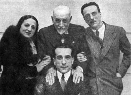 Titina con Pirandello