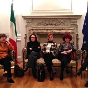 Sulla parità di genere la lotta continua Da sinistra: Pia Locatelli, Valeria Valente, Paola Pelino e Valeria Fedeli, al Consolato di New York